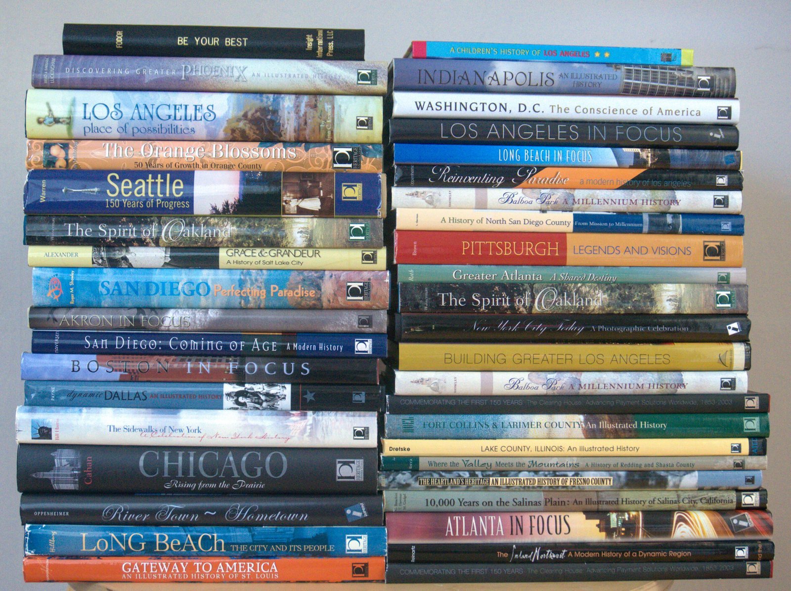 book-coversbook-covers-scaled Stack of books that Betsy worked on as managing editor.